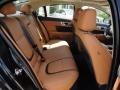 2012 Jaguar XF London Tan/Navy Interior Rear Seat Photo