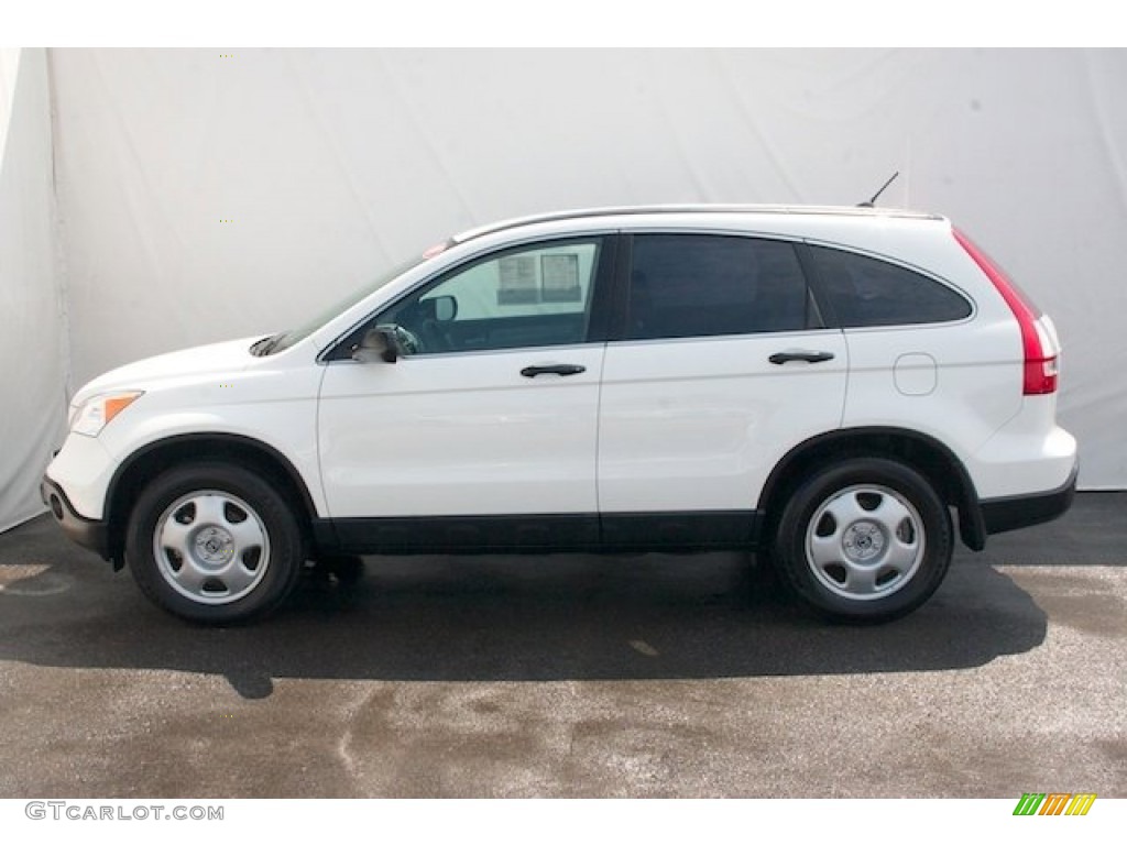 2009 CR-V LX - Taffeta White / Gray photo #8