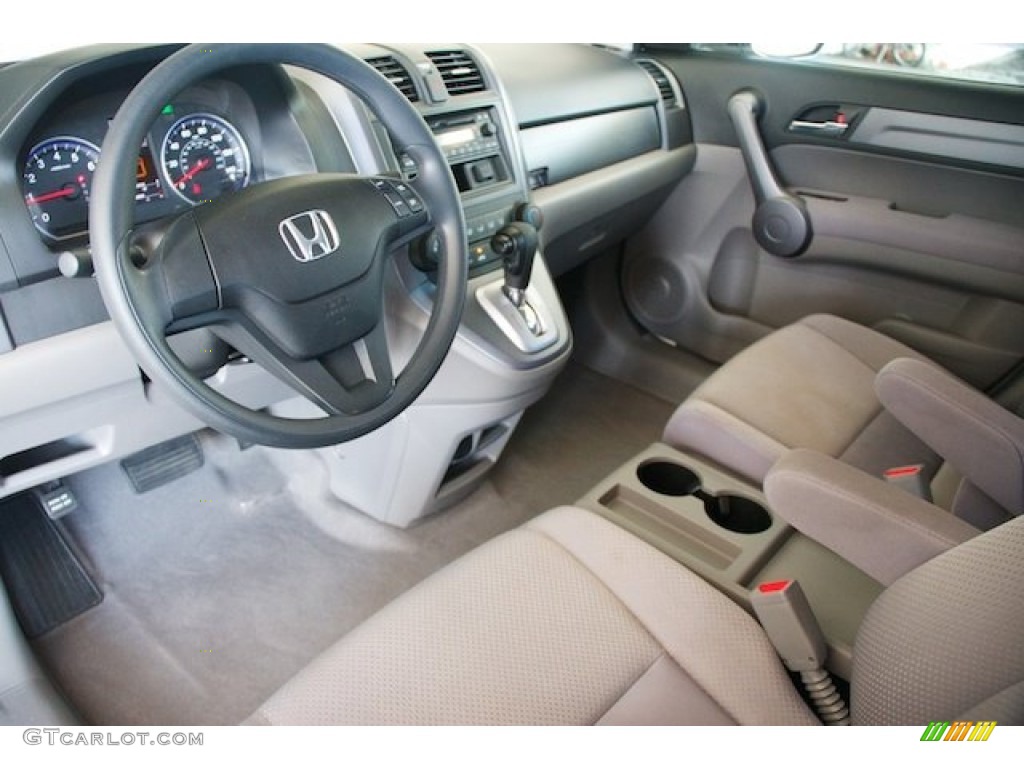 2009 CR-V LX - Taffeta White / Gray photo #13