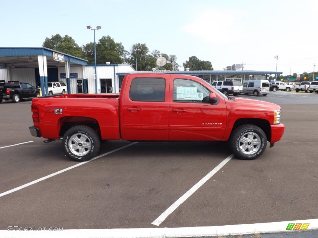 2013 Silverado 1500 LT Crew Cab 4x4 - Victory Red / Ebony photo #6