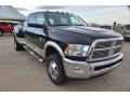 Brilliant Black Crystal Pearl - Ram 3500 HD Laramie Mega Cab 4x4 Dually Photo No. 8