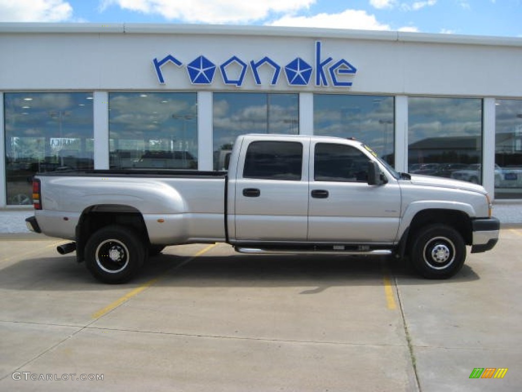 2007 Silverado 3500HD Classic LT Crew Cab 4x4 Dually - Silver Birch Metallic / Dark Charcoal photo #1