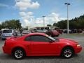 2000 Performance Red Ford Mustang V6 Coupe  photo #9