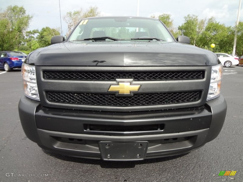 2011 Silverado 1500 Regular Cab - Black / Dark Titanium photo #12