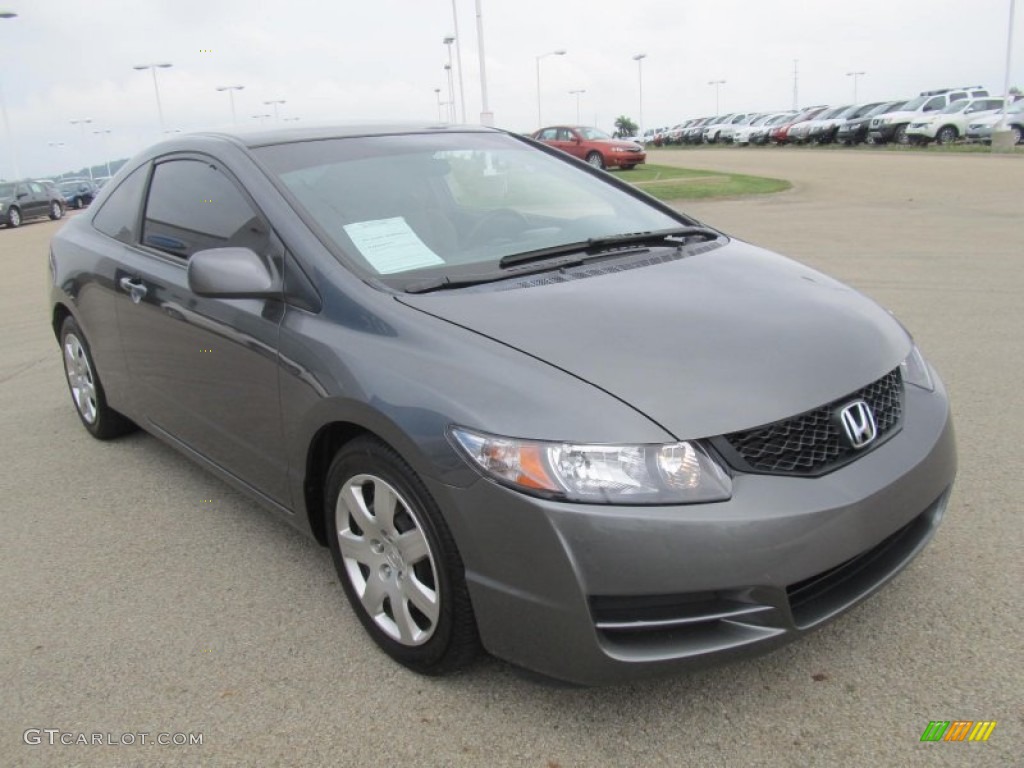 Polished Metal Metallic 2010 Honda Civic LX Coupe Exterior Photo #69590523