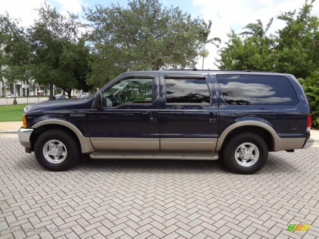 Deep Wedgewood Blue Metallic 2000 Ford Excursion Limited Exterior Photo #69592714