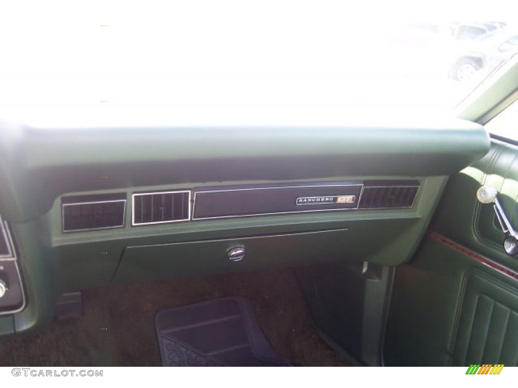 1974 Ford Ranchero GT Green Dashboard Photo #69593916