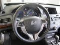 Black 2010 Honda Accord Crosstour EX-L 4WD Steering Wheel
