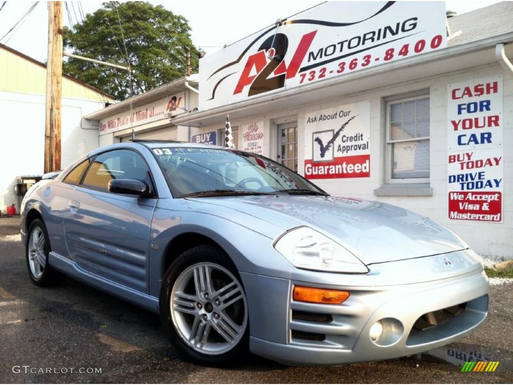 2003 Eclipse GT Coupe - Steel Blue Pearl / Midnight photo #1