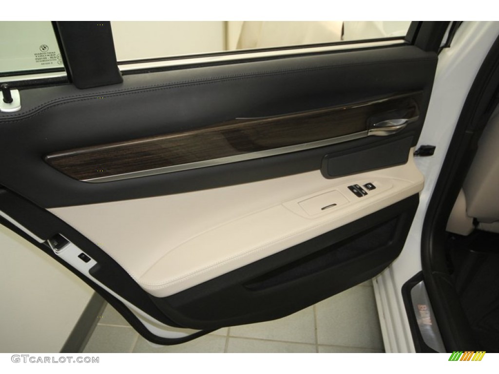 2012 7 Series 740i Sedan - Mineral White Metallic / Oyster/Black photo #29