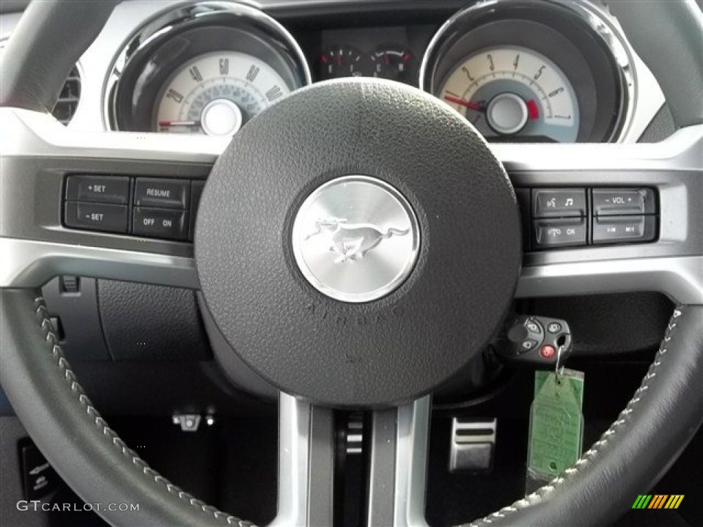 2010 Mustang V6 Premium Coupe - Grabber Blue / Charcoal Black photo #21