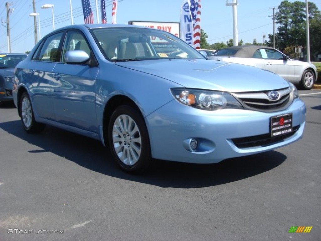 2011 Impreza 2.5i Premium Sedan - Sky Blue Pearl / Ivory photo #1