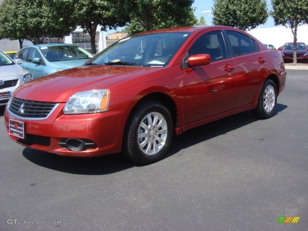 2009 Galant ES - Rave Red Pearl / Beige photo #6