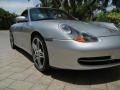 1999 Arctic Silver Metallic Porsche 911 Carrera Cabriolet  photo #9