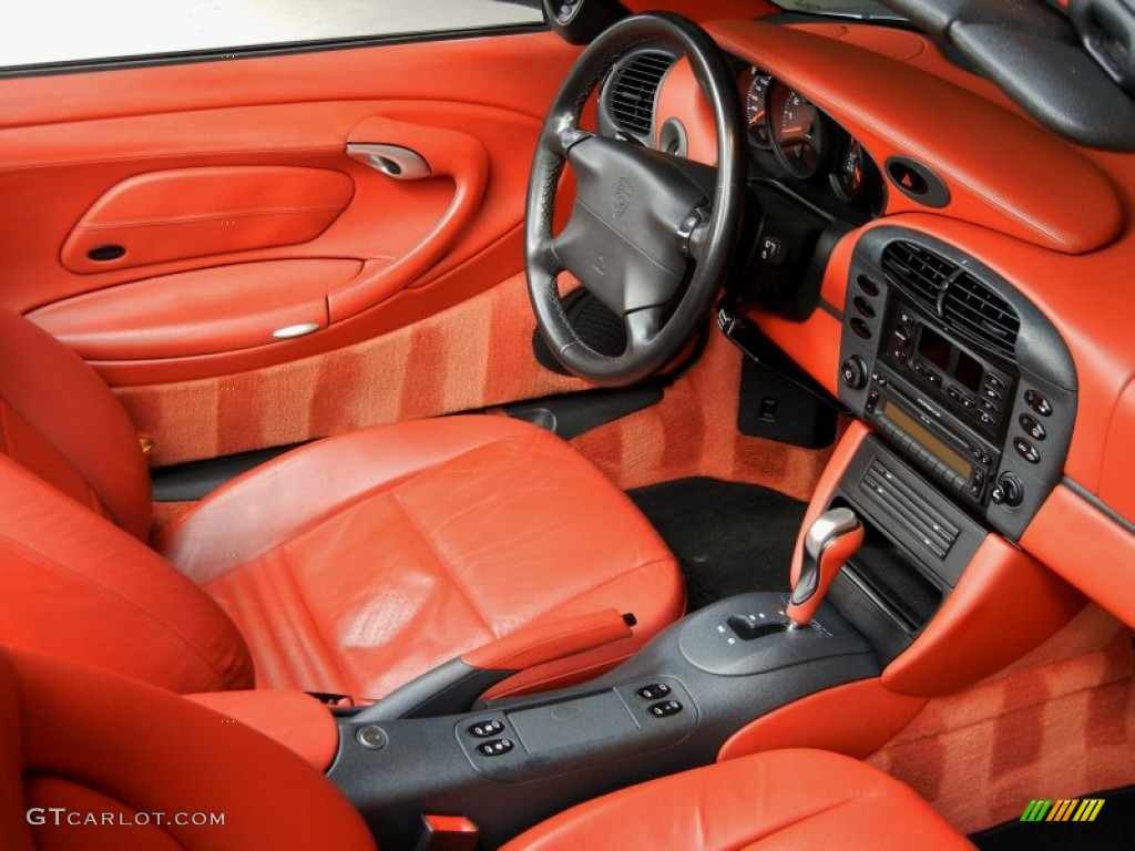 Boxster Red Interior 1999 Porsche 911 Carrera Cabriolet Photo #69598296