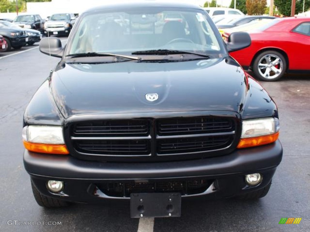 2003 Dakota Sport Club Cab - Black / Dark Slate Gray photo #8