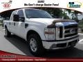 Oxford White 2008 Ford F250 Super Duty XLT Crew Cab