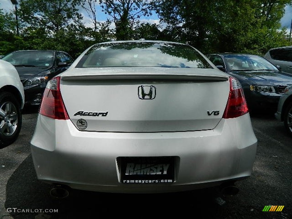 2009 Accord EX-L V6 Coupe - White Diamond Pearl / Ivory photo #2