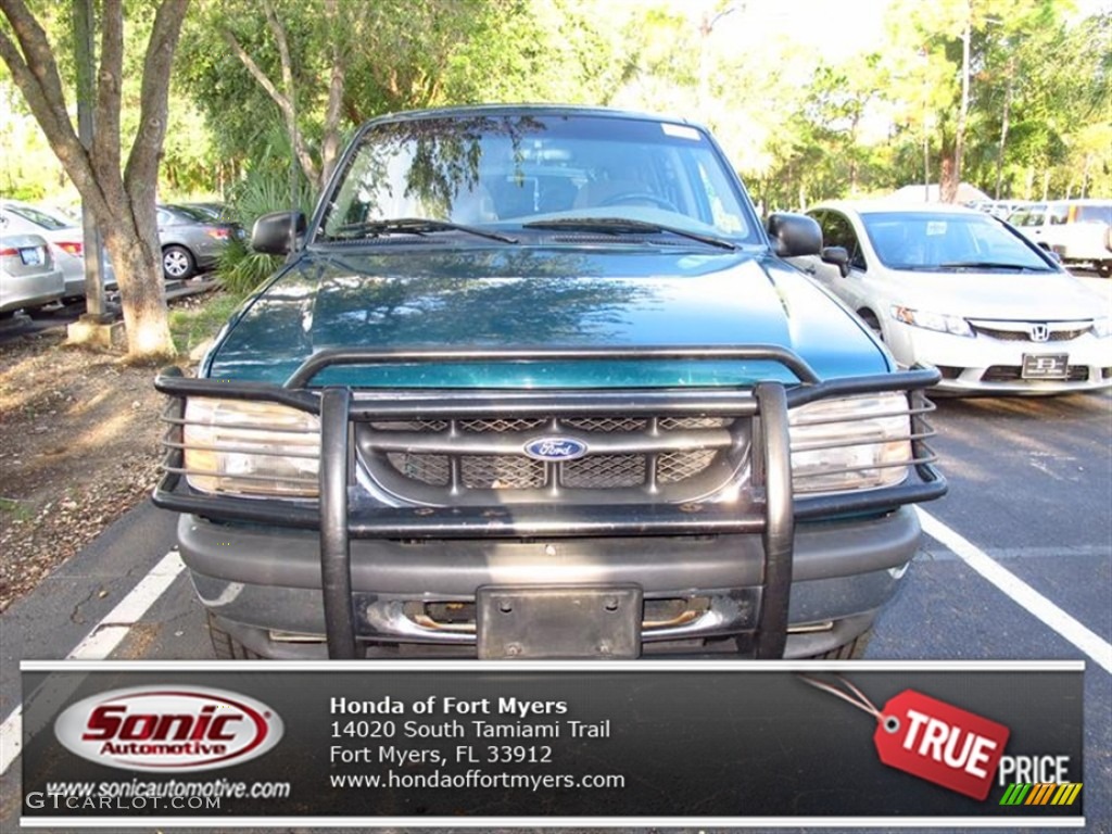 1998 Explorer XLT 4x4 - Pacific Green Metallic / Medium Prairie Tan photo #1