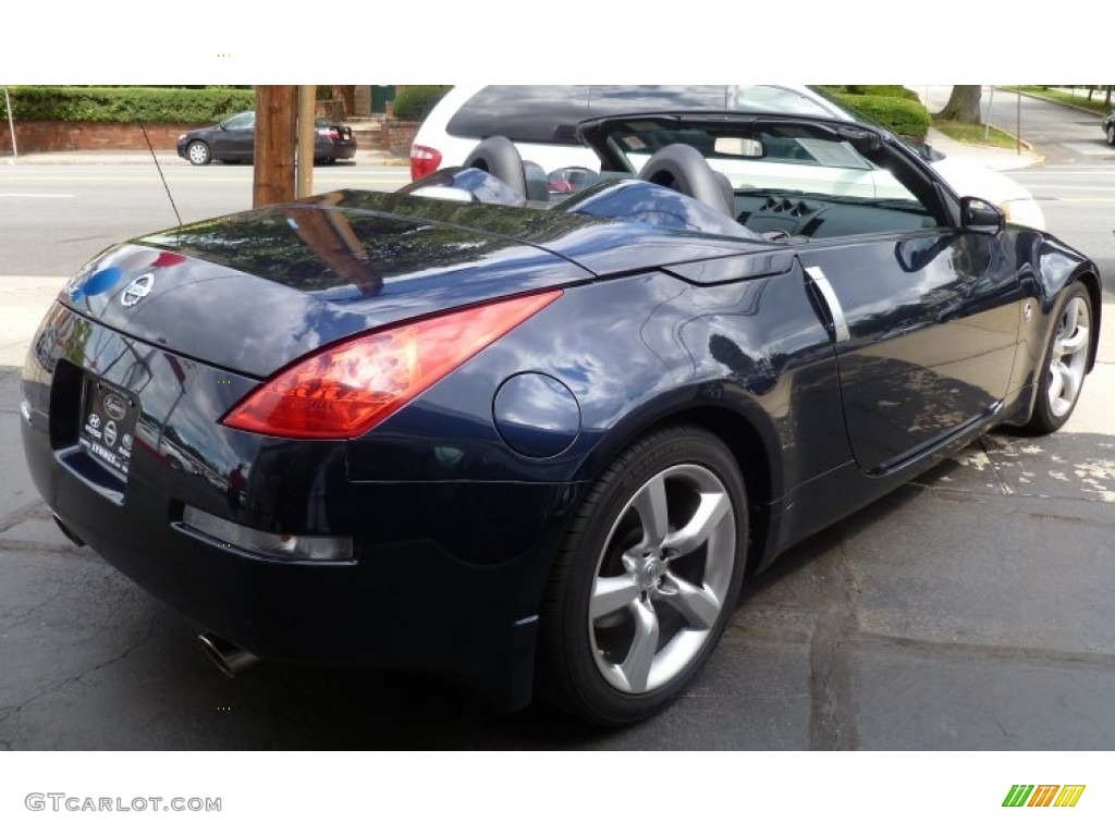 2009 350Z Touring Roadster - San Marino Blue / Charcoal Leather photo #4