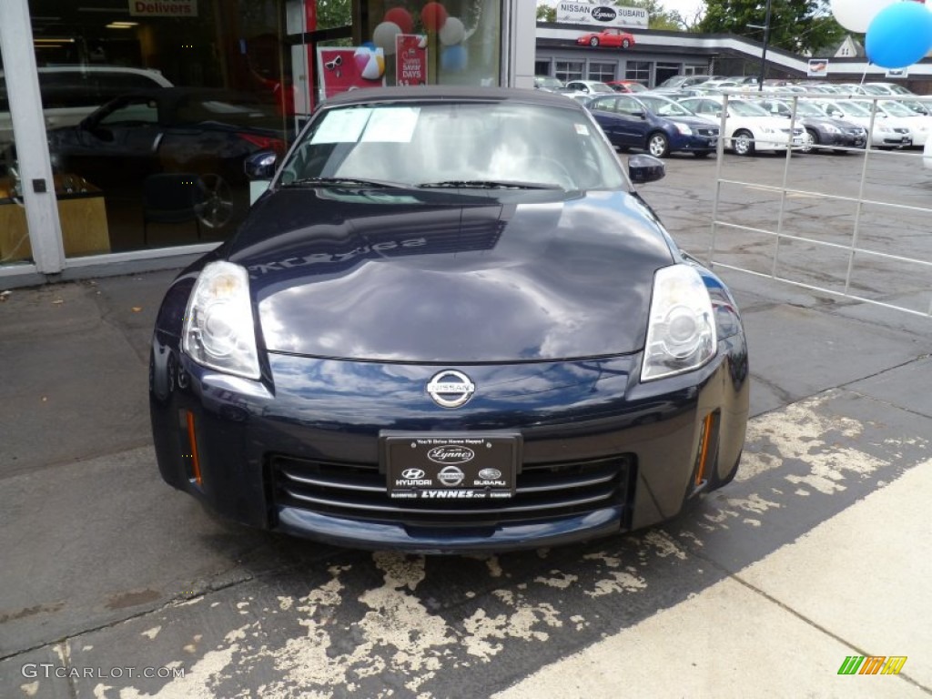2009 350Z Touring Roadster - San Marino Blue / Charcoal Leather photo #13