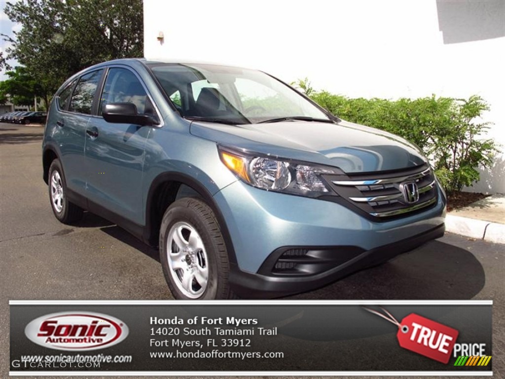 2012 CR-V LX - Opal Sage Metallic / Black photo #1