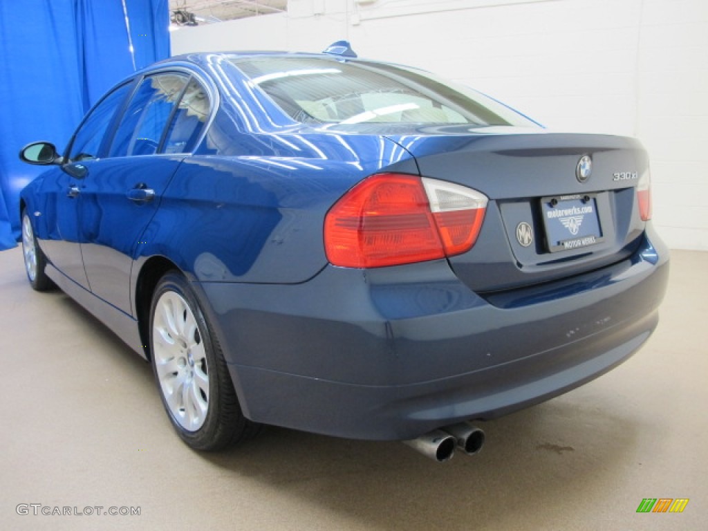 2006 3 Series 330xi Sedan - Mystic Blue Metallic / Beige photo #6