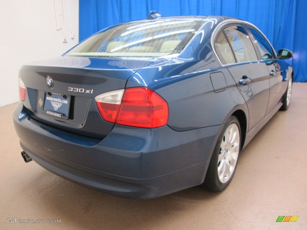 2006 3 Series 330xi Sedan - Mystic Blue Metallic / Beige photo #9