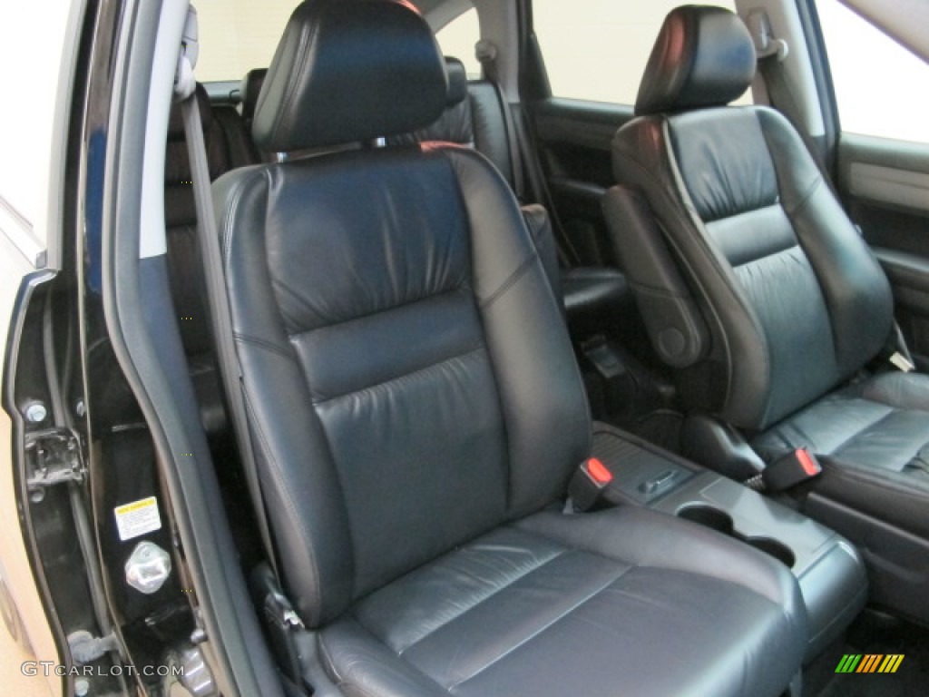 2009 CR-V EX-L 4WD - Crystal Black Pearl / Black photo #24