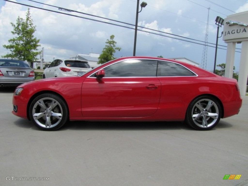 2010 A5 2.0T quattro Coupe - Brilliant Red / Black photo #7