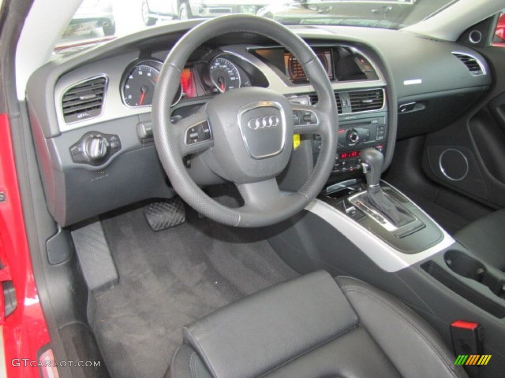 Black Interior 2010 Audi A5 2.0T quattro Coupe Photo #69612091