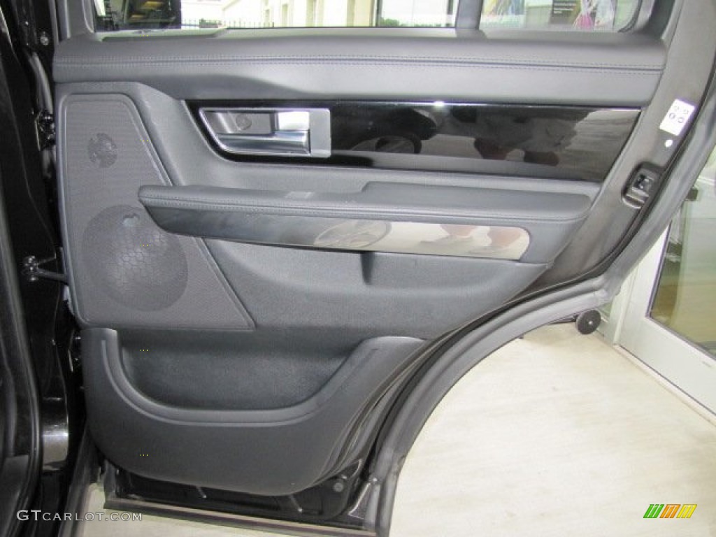 2010 Land Rover Range Rover Sport Supercharged Ebony/Lunar Stitching Door Panel Photo #69613180