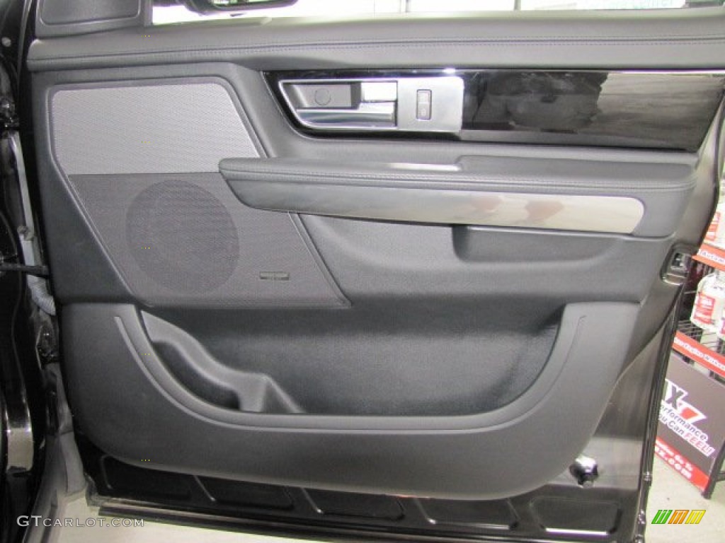 2010 Land Rover Range Rover Sport Supercharged Ebony/Lunar Stitching Door Panel Photo #69613189
