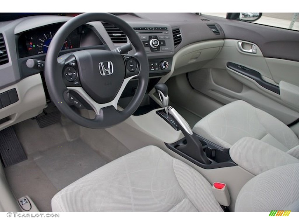 2012 Civic EX Sedan - Taffeta White / Stone photo #10
