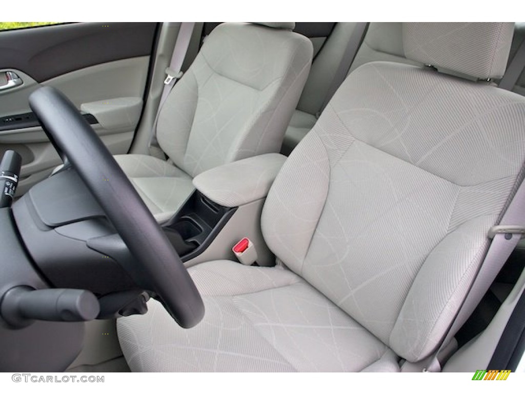 2012 Civic EX Sedan - Taffeta White / Stone photo #11