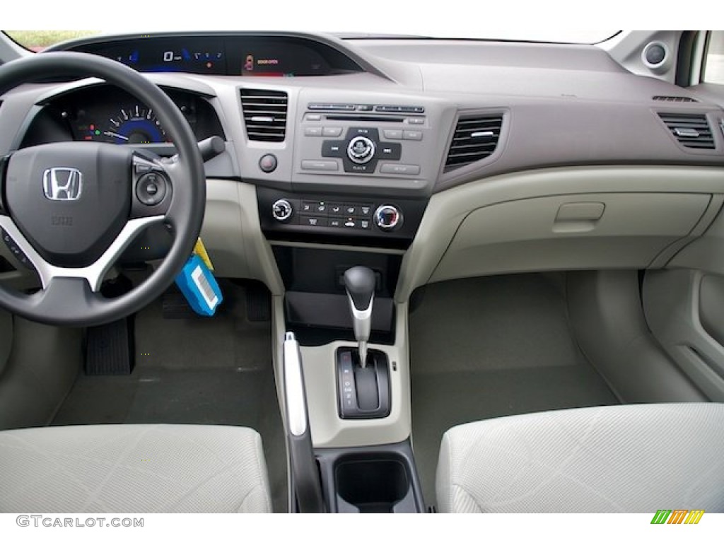 2012 Civic EX Sedan - Taffeta White / Stone photo #14