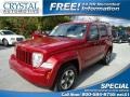 2008 Inferno Red Crystal Pearl Jeep Liberty Sport  photo #1