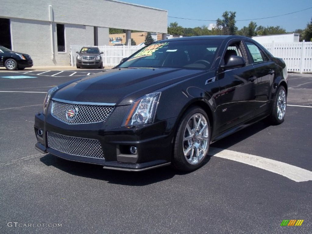 Black Diamond Tricoat 2013 Cadillac CTS -V Sedan Exterior Photo #69613885