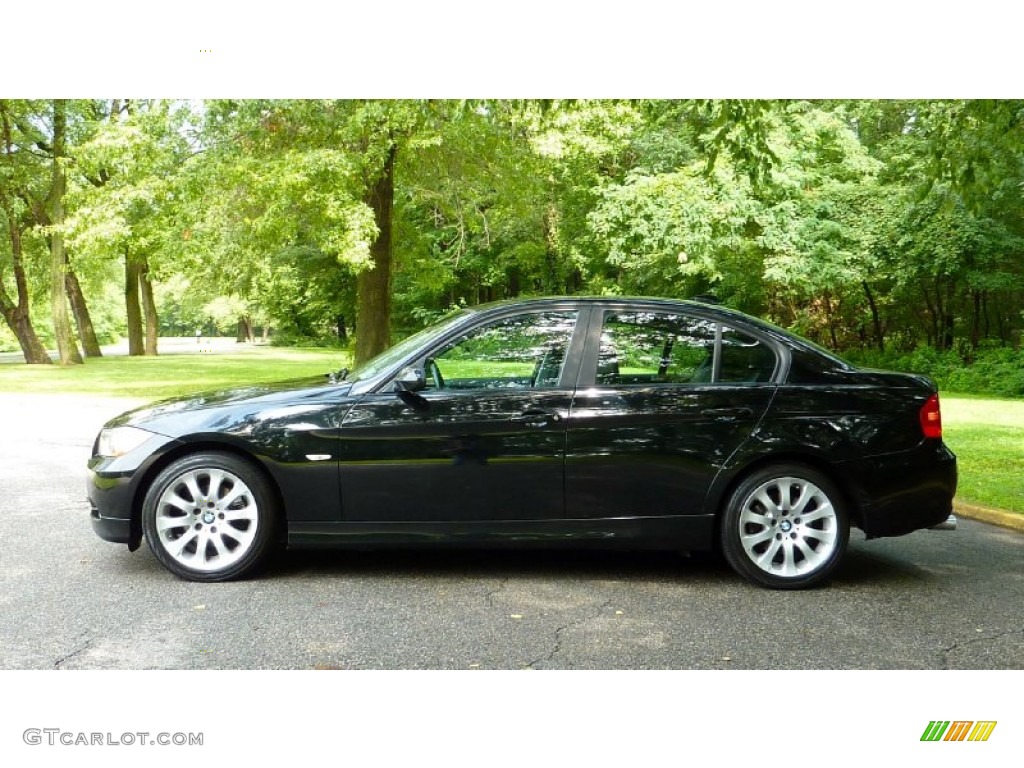 2007 3 Series 328xi Sedan - Black Sapphire Metallic / Black photo #10