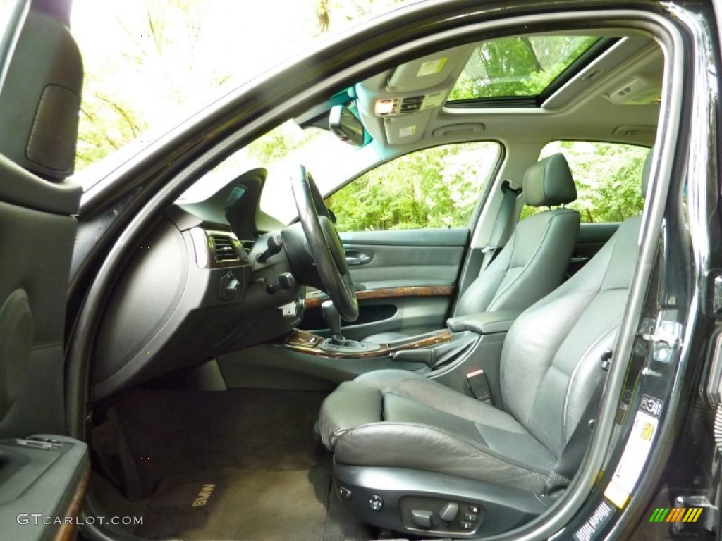 2007 3 Series 328xi Sedan - Black Sapphire Metallic / Black photo #14