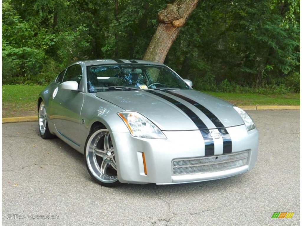 2003 350Z Touring Coupe - Chrome Silver / Charcoal photo #1