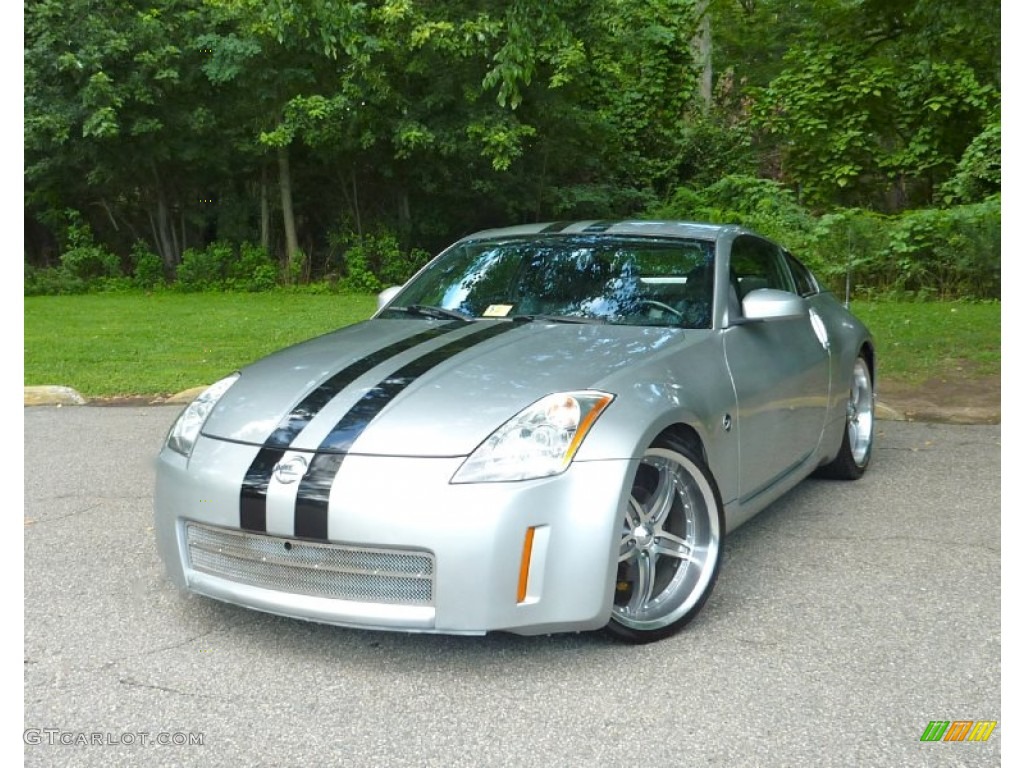 2003 350Z Touring Coupe - Chrome Silver / Charcoal photo #3