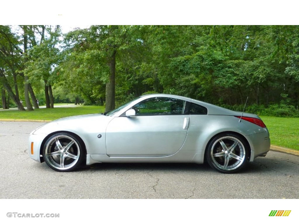 2003 350Z Touring Coupe - Chrome Silver / Charcoal photo #10