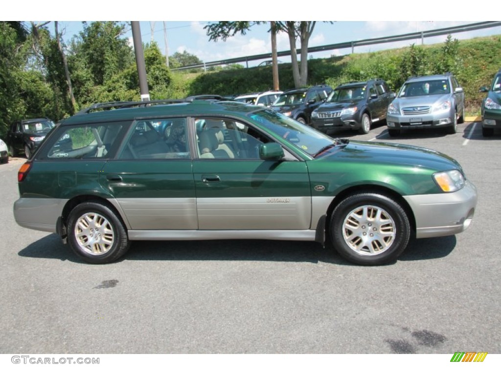 Timberline Green 2002 Subaru Outback 3.0 L.L.Bean Edition Wagon Exterior Photo #69615616