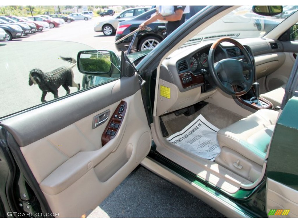 2002 Outback 3.0 L.L.Bean Edition Wagon - Timberline Green / Beige photo #13
