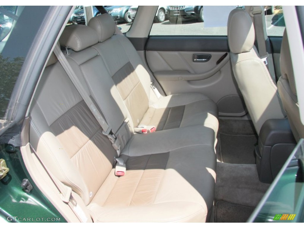 2002 Outback 3.0 L.L.Bean Edition Wagon - Timberline Green / Beige photo #17