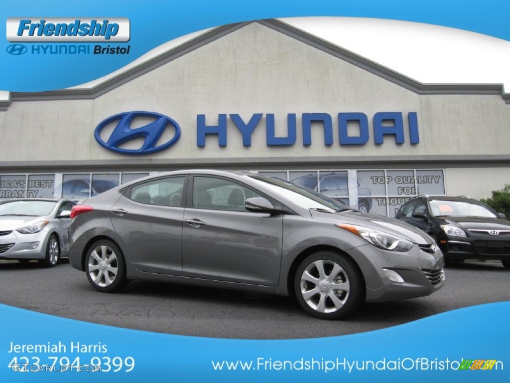 2013 Elantra Limited - Harbor Gray Metallic / Gray photo #1