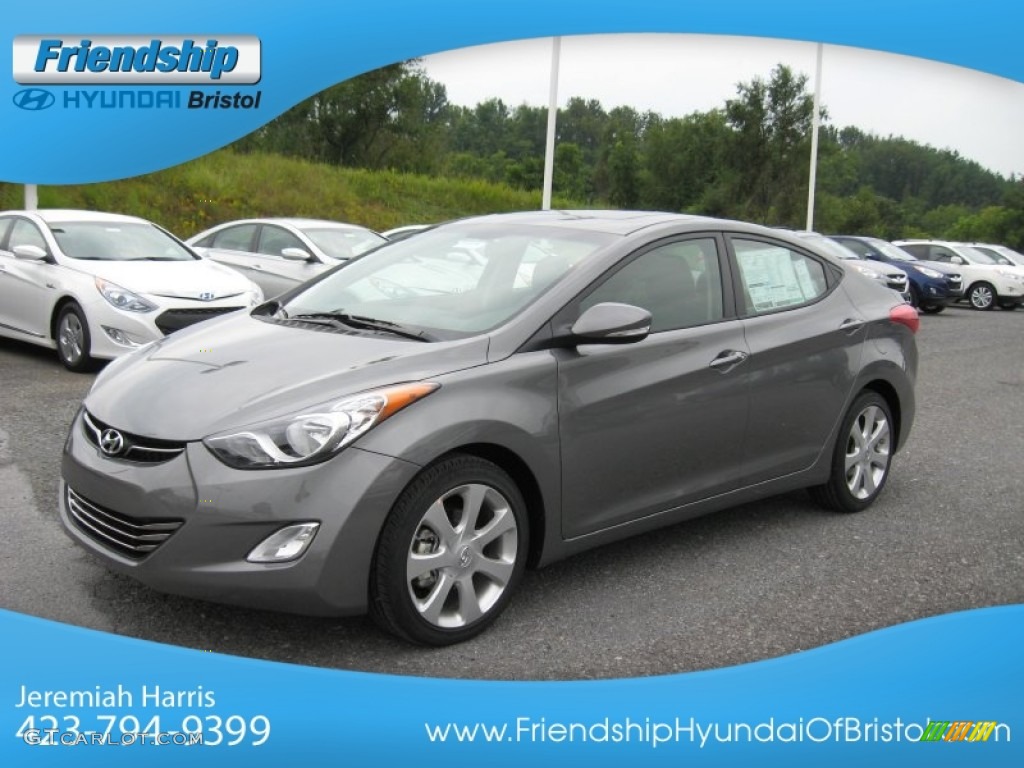 2013 Elantra Limited - Harbor Gray Metallic / Gray photo #3