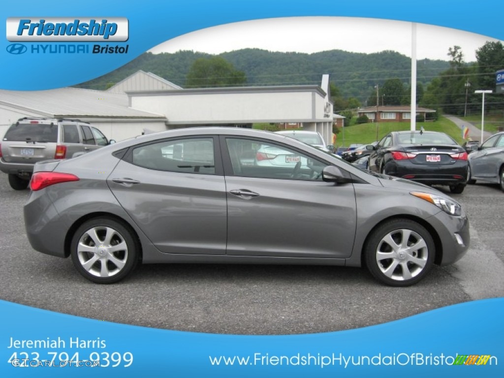 2013 Elantra Limited - Harbor Gray Metallic / Gray photo #6