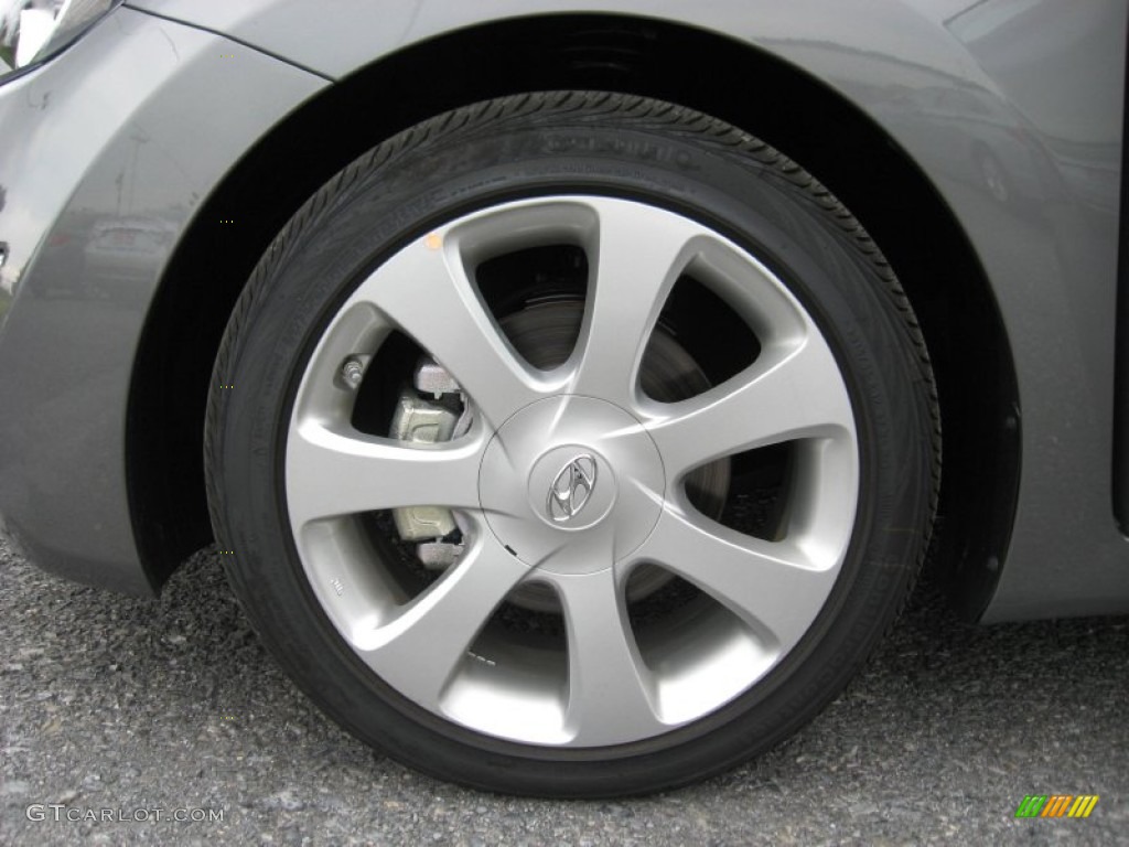 2013 Elantra Limited - Harbor Gray Metallic / Gray photo #11